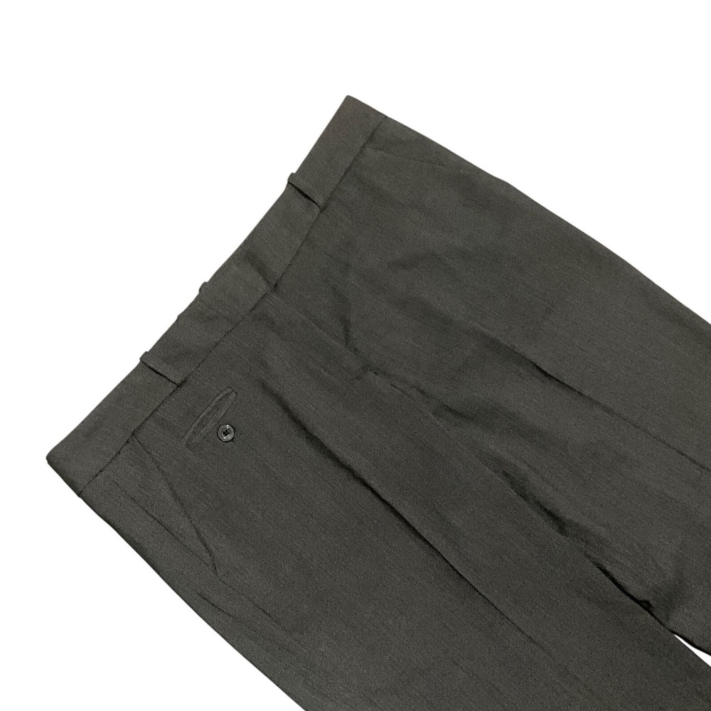 Sandro Paris Charcoal Tweed Straight Leg Career Office Pants Women 14W Plus Size - Picture 3 of 7